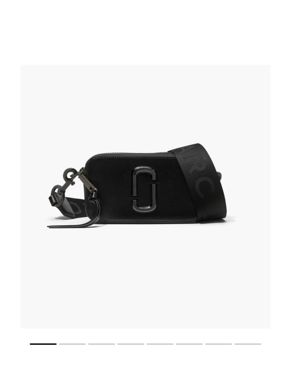 Marc Jacobs Black Compact Snapshot Crossbody